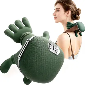 Neck Massager, Neck and Back Massager with Heat & 4D Kneading, Shiatsu Deep Tissue Wireless Massager for Shoulder Cervical Pain Relief, Portable Rechargeable for Home Office (Green)