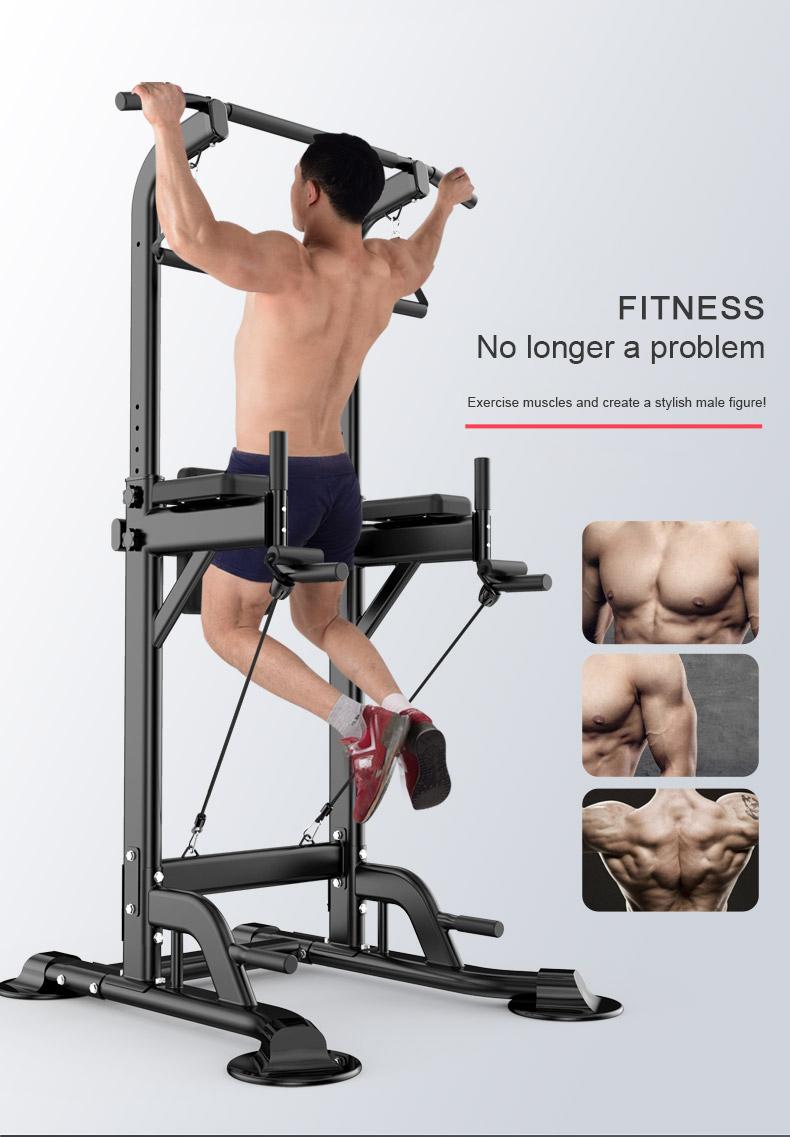 multi-functional Power Tower Pull Up Bar & Dip Station | Multi-Function Strength Training Home Gym Equipment | Adjustable Height for Full Body Workout | 450LBS Capacity