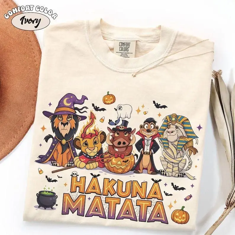 Comfort Colors® Vintage Safari Halloween Shirt, Spooky Jungle Animals Tee, Cute African Wildlife Graphic, WDW Animal Kingdom, Fall Nature Gift