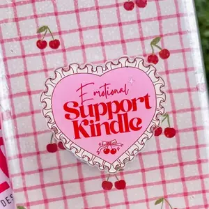 Emotional Support Kindle Heartfelt Pages Kindle Grip Kindle Popsocket Book Bookish Magnetic Kindle Grip Books Lover Kindle Accessories Phone Holder PopSocket Phone Grip Magnetic Pop Socket Phone Grip