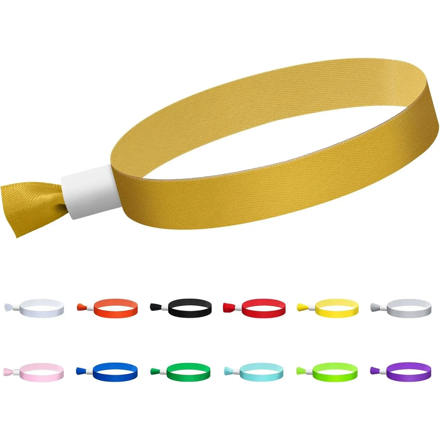 100 count Cloth Event Wristbands, Event Wristbands, Colored Wrist Bands for Events, for Lightweight Concert Wrist Strap for Activities, Party Bracelets for Events (Color : )
