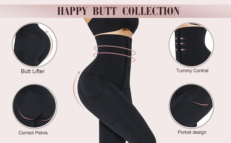 Leggings High Waist 3 Hooks Pockets