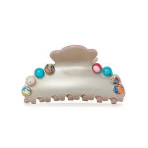TERRAZZO MULTI MEDIUM STONE CLAW CLIP