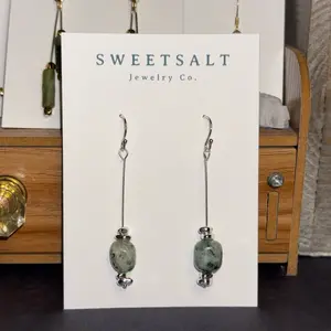 African Turquoise Jasper Earrings