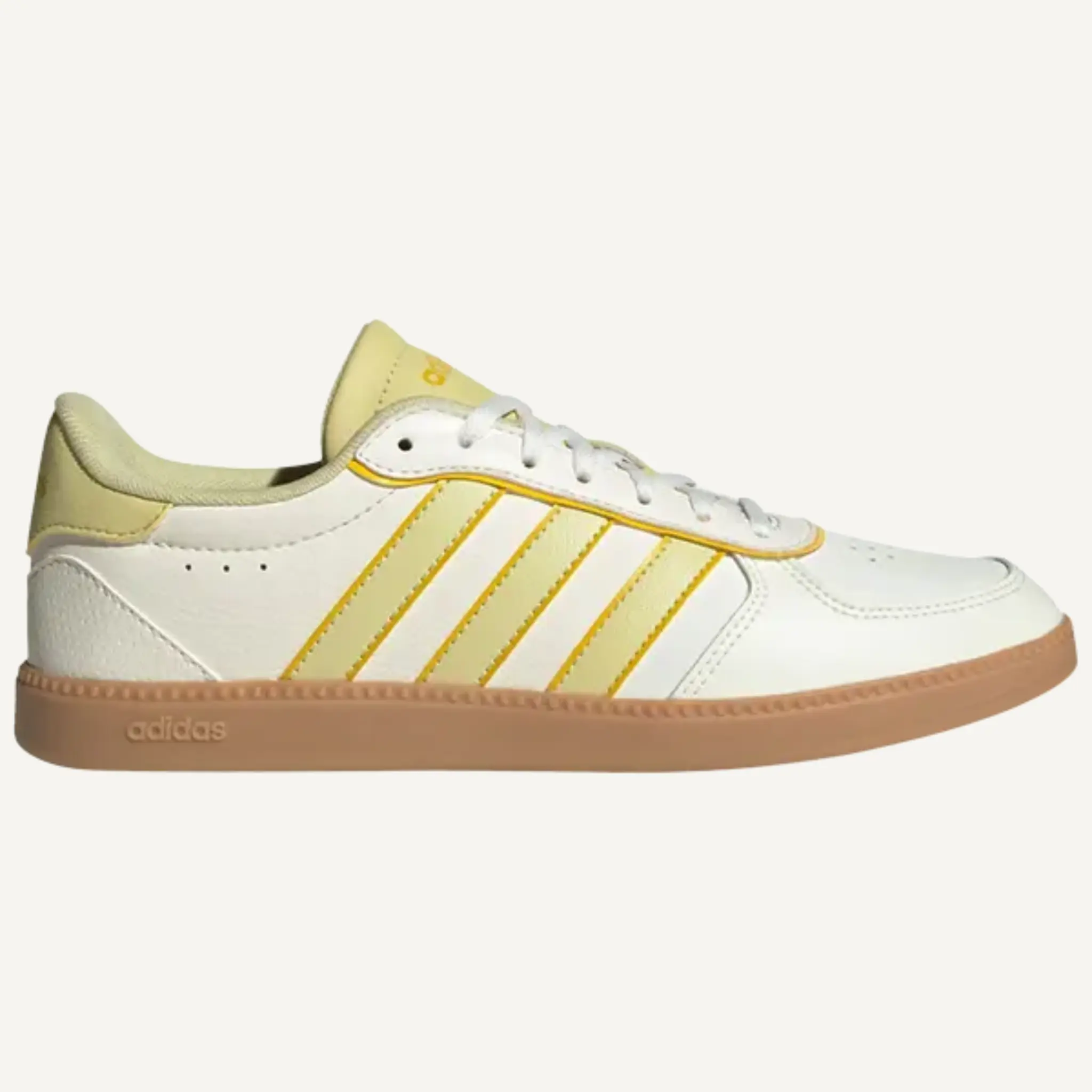 Adidas Women's Cream-Yellow Breaknet Sleek Sports Sneakers - ad, Clean Look, Style JH6878 (No Box)