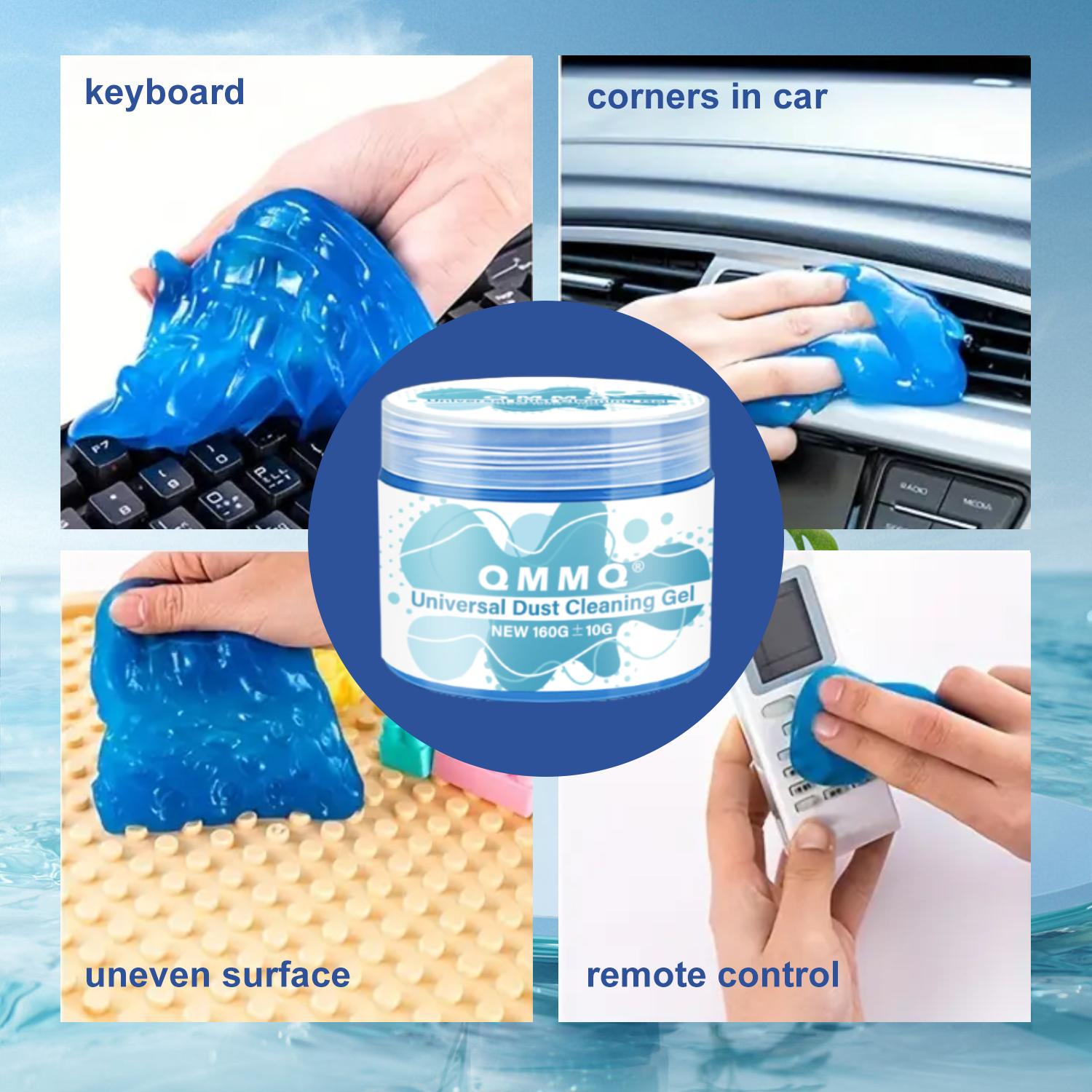 Premium Car Gel Cleaner - Deep cleaning car interior gel, removes dust and dirt from vents, consoles and dashboards, car accessories, dust and dirt removal, keyboard cleaner