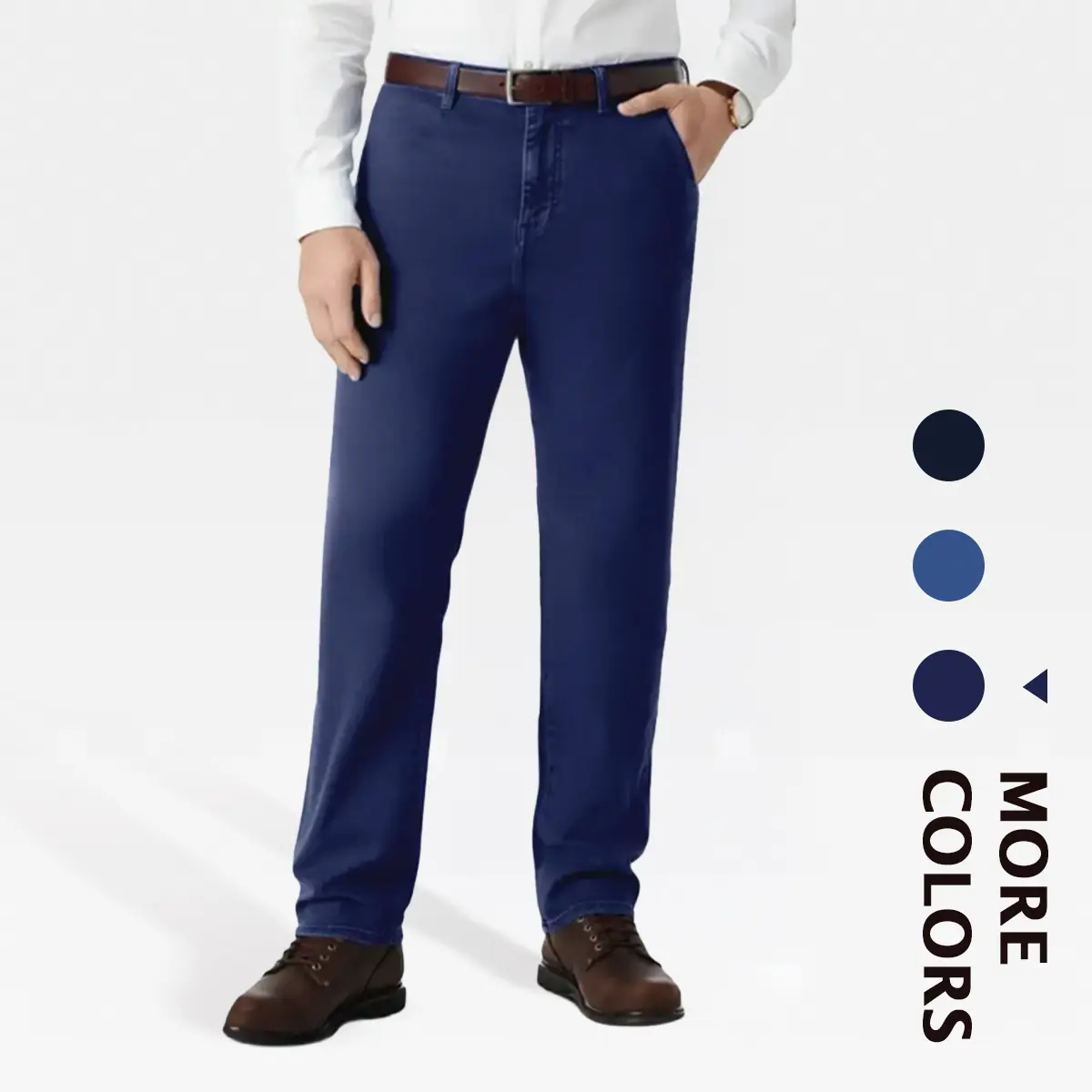 DadJeans - Men's Classic Straight Fit Stretch Jeans DadJeans - Men's Classic Straight Fit Stretch Jeans