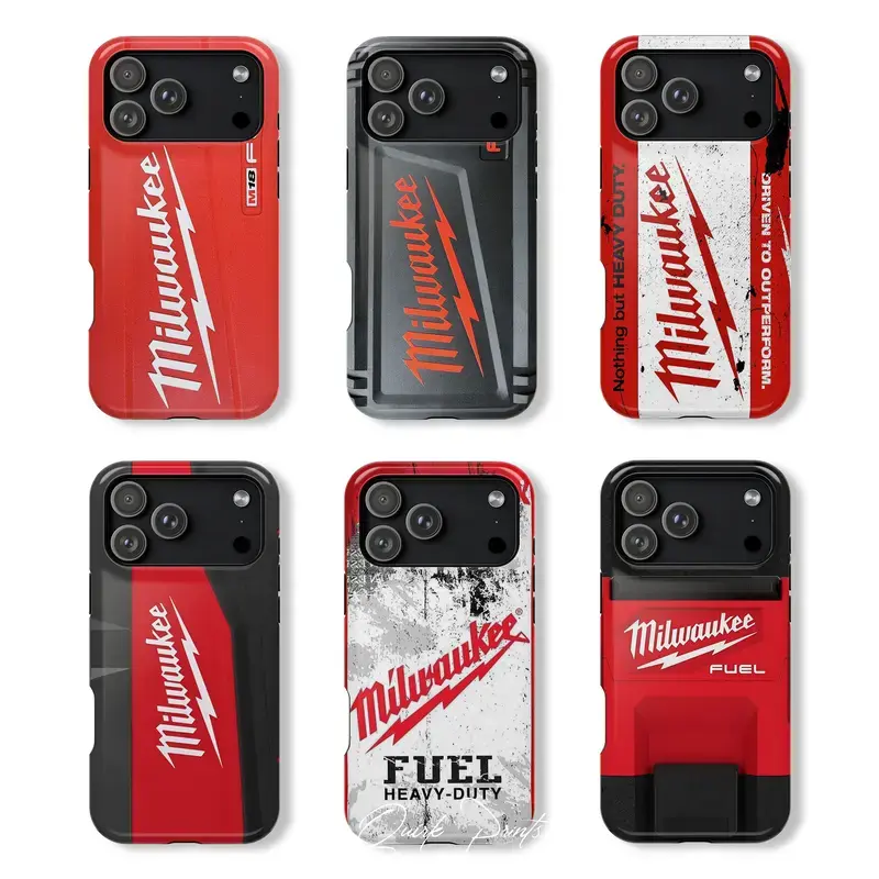 Milwaukee Tool Heavy-Duty Shockproof Phone Case for Samsung Galaxy & iPhone 17 16 15 14 13 12 11 Plus Pro Pro Max Mini