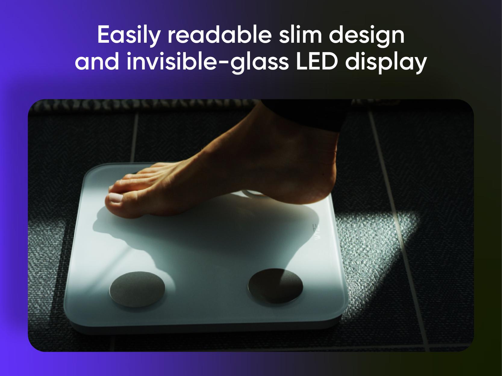 Wyze Scale S — Bluetooth Smart Weighing Scale, Multiple Body Composition Measurements (Body Fat, BMI & Muscle, Weight Loss, etc), Smartphone Sync