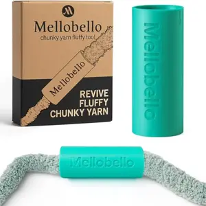 Chunky Yarn Fluffer - Efficient Fluffing Tool for Jumbo Bulky Chenille Yarn - Essential Revive Accessory for Hand Knitting & Blanket Crocheting,Green
