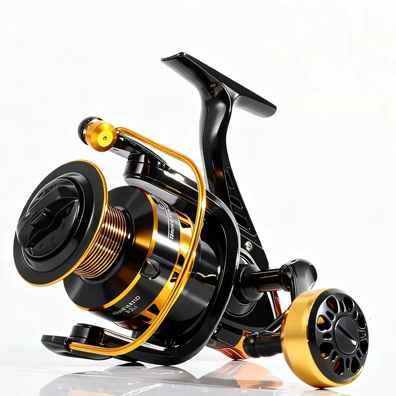 Premium Metal Spool Spinning Reel ,Summer 3000 Fishing Reel,12+1BB Smooth Bearings | 5.2:1 Gear Ratio | Powerful Drag System | Left/Right Interchangeable Handle
