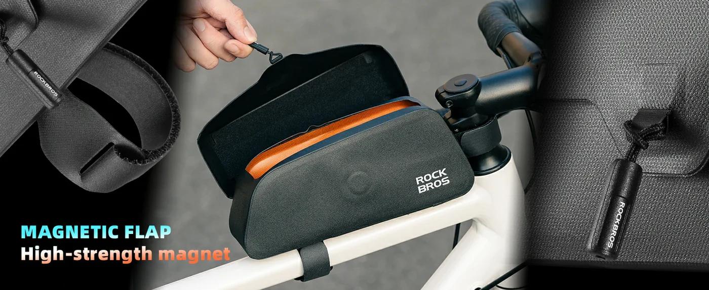 ROCKBROS Magnetic 100% Waterproof Bike Top Tube Frame Bag 0.6L/0.9L ROCKBROS Magnetic 100% Waterproof Bike Top Tube Frame Bag 0.6L/0.9L