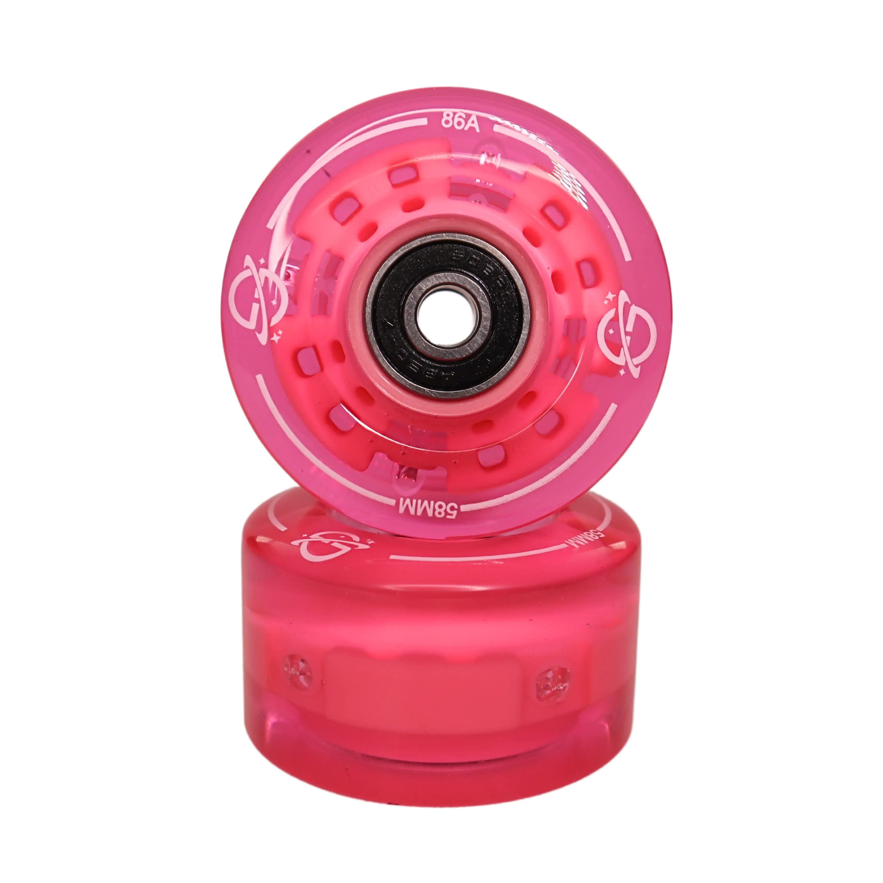 Galaxy Skates Light-Up Wheel 8 pk - Venus Rose