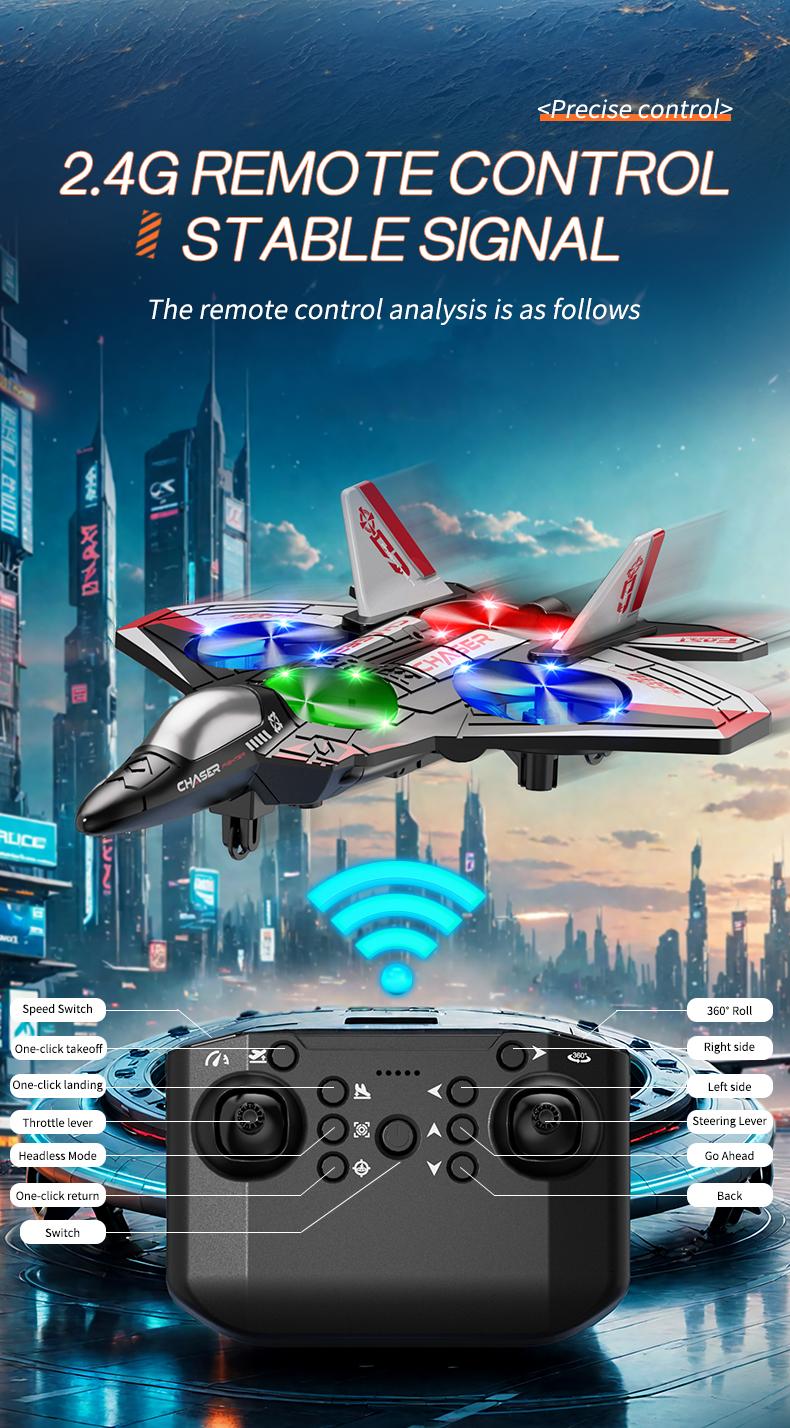 [Children's Day]RC Planes Remote Control Airplanes for Kids, Foam Remote Control Planes for Kids Adults Beginners, Remote Control Helicopter Fighter Jet Drones for Kids Adults, 360° Flip Easy to Fly
