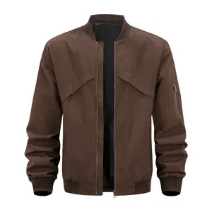 Men’s Spring/Autumn New Arrival Aviator Jacket — Loose Fit, Casual and Versatile, Baseball Collar, Windproof Waterproof Workwear Style