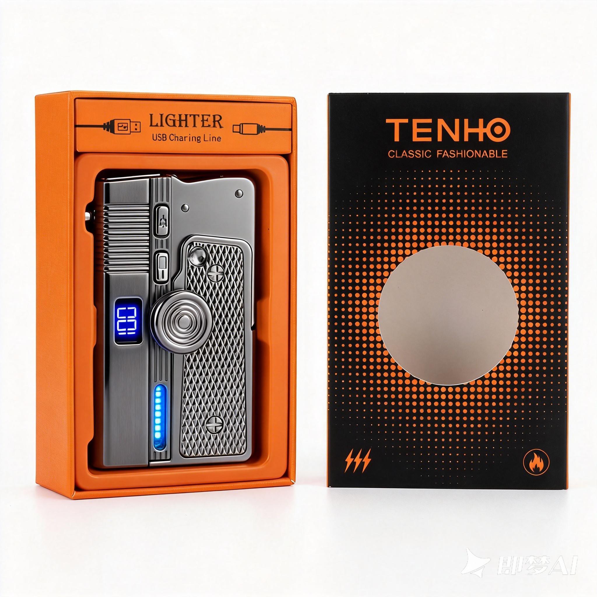 [Excludes Gas] Elegant Windproof Lighter, Multi-Functional Adjustable Flame Lighter, Durable Spinning Top Design, Home Candle Lighting & Outdoor Camping Essential, Creative Birthday Anniversary Gift