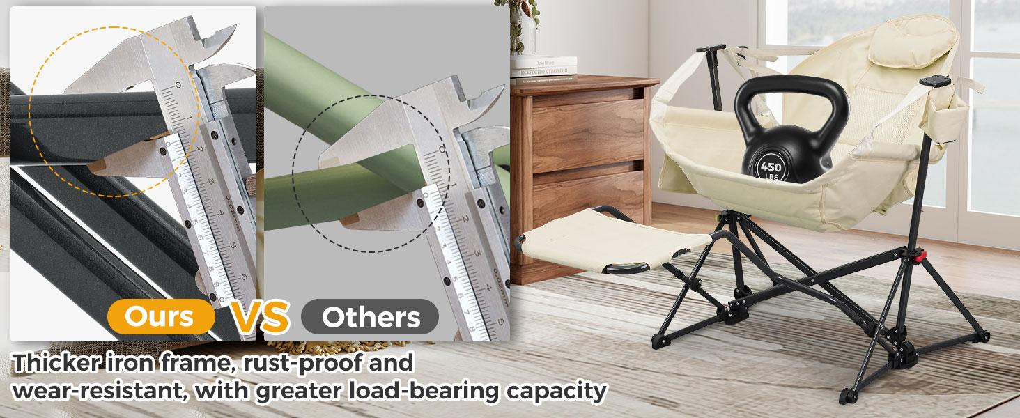 Hammock Recliner Chair, Swing Chair Camping Chair With Pedal, Max 450 lbs Capacity For hammock life