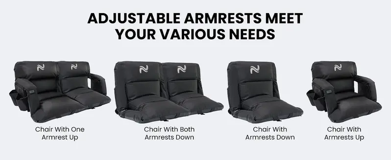 Adjustable armrest configurations for individual and side-by-side seating