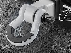 Nilight Shackle Hitch Receiver 2Inch 45000 LBs Breaking Strength 3/4" D Ring Shackle w/Trailer Hitch Pin Heavy Duty Solid Recovery Towing Kit for Trucks Jeeps Off-Road White Suv