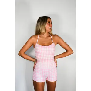 Pivot Gingham Tank - Pink