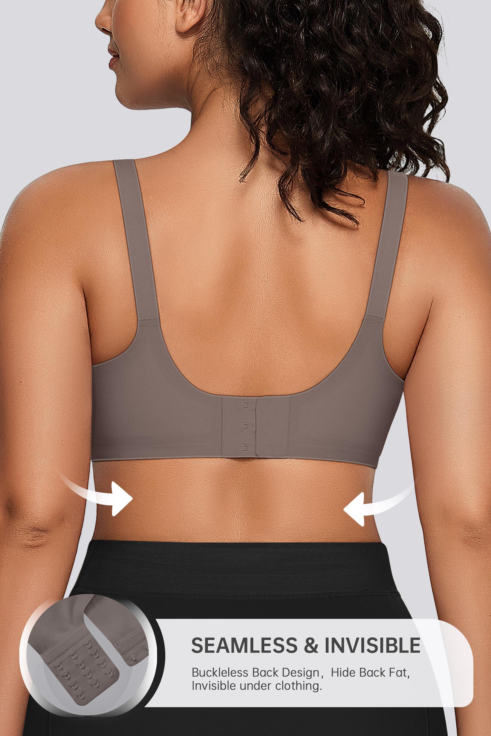 OEAK 2pcs Seamless Women's Bra with Soft Support Wireless and Full Coverage Available in Regular and Plus Sizes