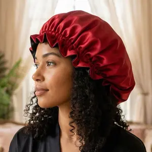 NOCHKA 100% Pure Mulberry Silk Bonnet - Handmade in USA - Premium Frizz Prevention Bonnet for All Hair Types - Luxurious Hair Care for Stunning Results - Smooth & Manageable Look - Elegant Design - Perfect Gift Haircare Heatless