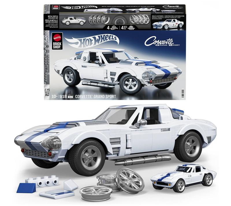 Mattel Brick Shop Hot Wheels Corvette