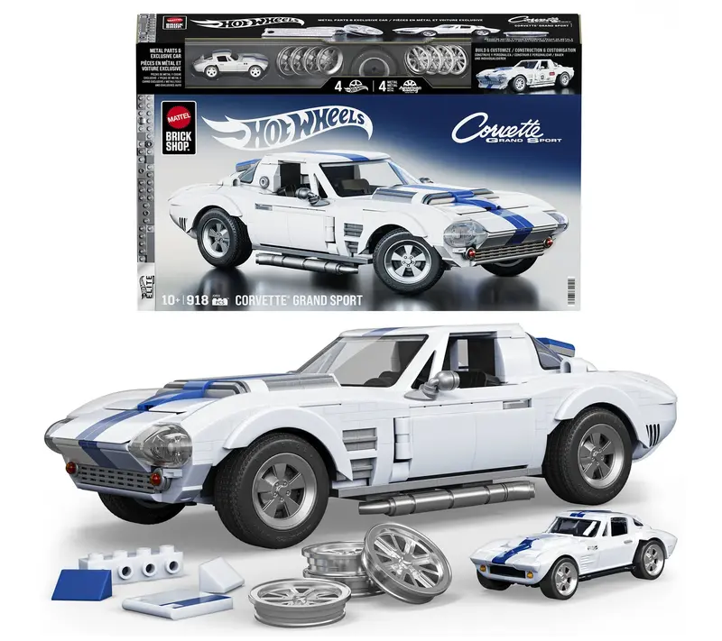 Mattel Brick Shop Hot Wheels Corvette