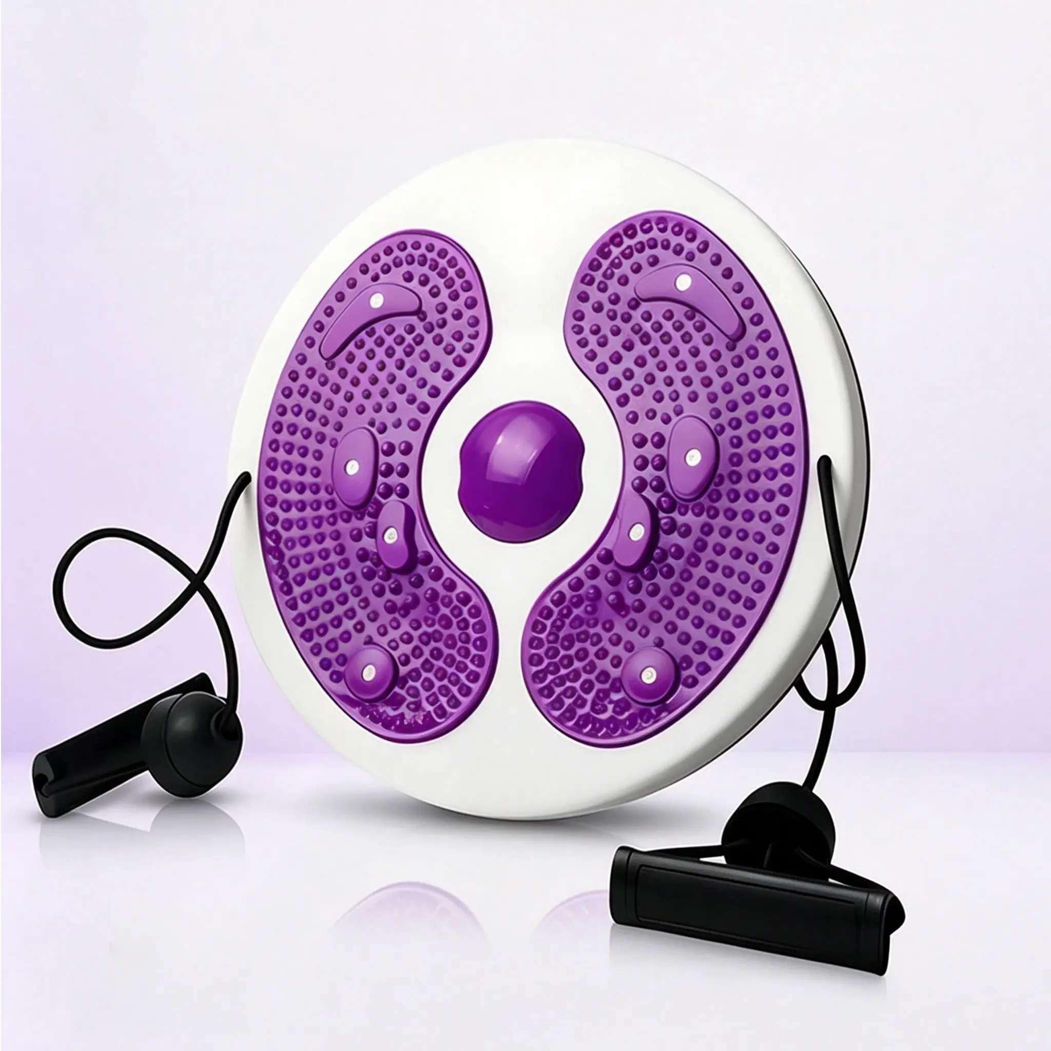 Waist Twister Board With Resistance Bands, Compact Core Twist Disc For Indoor Ab Workout And Outdoor Movement Exercise