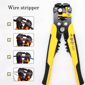 Heavy-Duty Automatic Wire Stripper Tool Premium Carbon Steel Multitool for Mechanics DIYers Construction Pros Strip Wire Touch the Line Cut the Thread Crimp Terminal