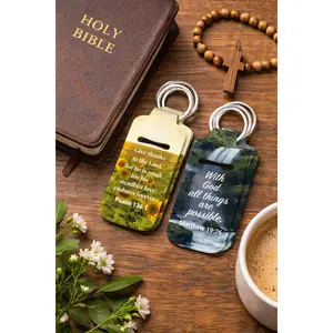 Scripture ChapStick Holder Keychains – Bible Verse Collection