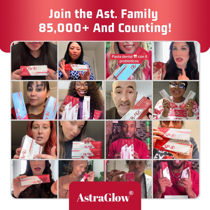 Astraglow SP-8 Toothpaste - Fluoride-Free Set for Oral Health & Fresh Breath - Gentle Formula with Natural Ingredients Aloe Chamomile Astraglow SP-8 Toothpaste - Fluoride-Free Set for Oral Health & Fresh Breath - Gentle Formula with Natural Ingredients Aloe Chamomile