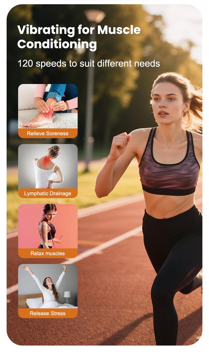 Relife Sports Vibration Plate for Lymphatic Drainage Magnetic Foot Massage Injury Rehabilitation Plate Exercise Body Workout for Women,Capacity Weight 440LbS