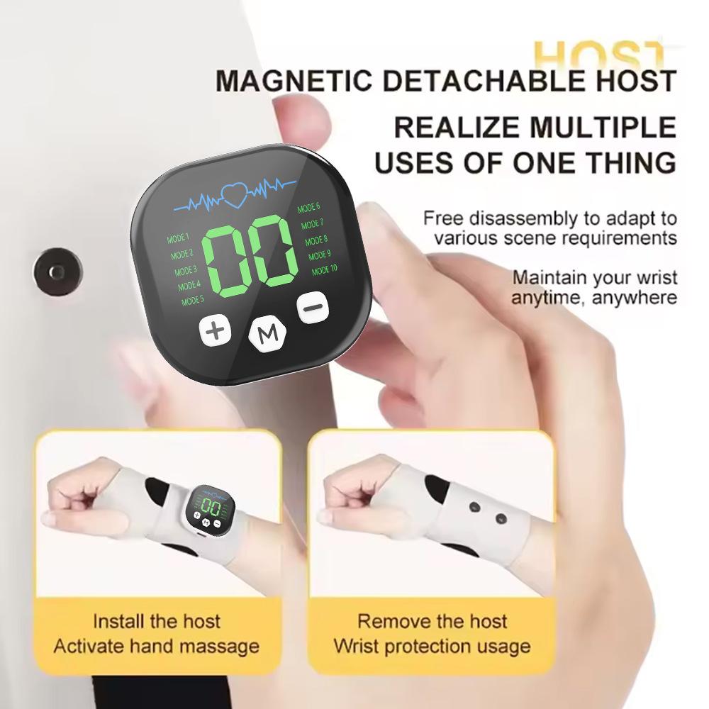 Hand Massager Wrist EMS Pulse Therapy Device for Carpal Tunnel & Arthritis Relief 10 Modes 29 Levels with Microcurrent for Hands & Wrist Portable Therapy Gift for Men Women Hand Massager Wrist EMS Pulse Therapy Device for Carpal Tunnel & Arthritis Relief 10 Modes 29 Levels with Microcurrent for Hands & Wrist Portable Therapy Gift for Men Women