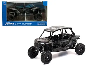 1:18 Polaris RZR XP Turbo – Black/Grey by New-Ray