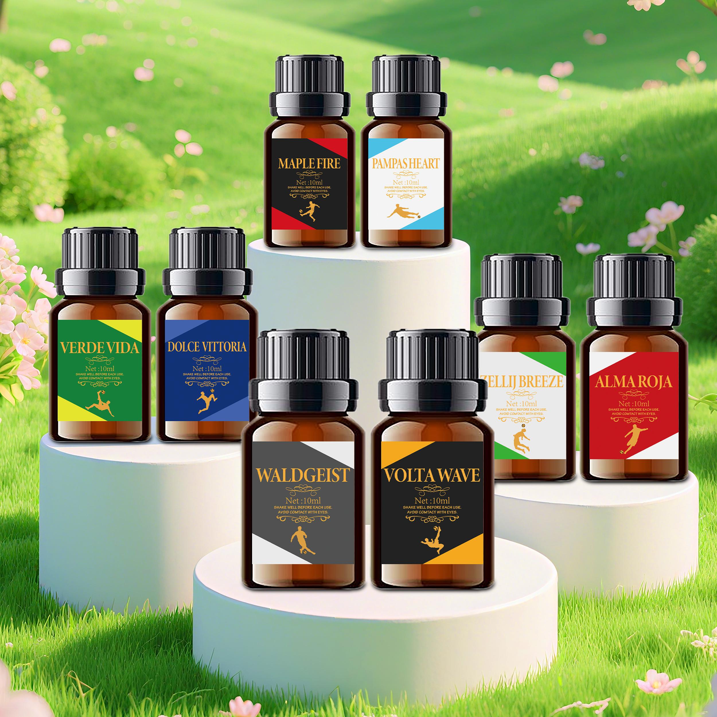 Shonoppy Hotel Essential Oil Set - 8 Bottles Long-Lasting Scent Perfume Diffuser Oil, Usable for Skin Smoothing, Car Aroma Diffuser, Humidifier, Candle Soap DIY, Home Fragrance, Luxury Gift