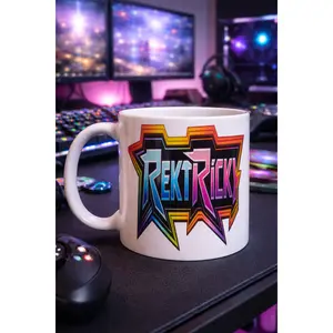 RektRicky Gaming Mug – Streamer Logo Coffee Cup