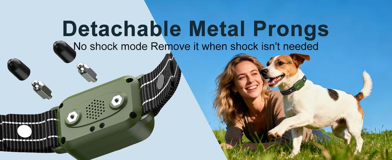 JUGBOW Dog Training Collar 4500FT Dog Training Behavior Aid, Remote IPX8 Waterproof with 4 Training Modes, Rechargeable E-Collar for All Breeds DT61