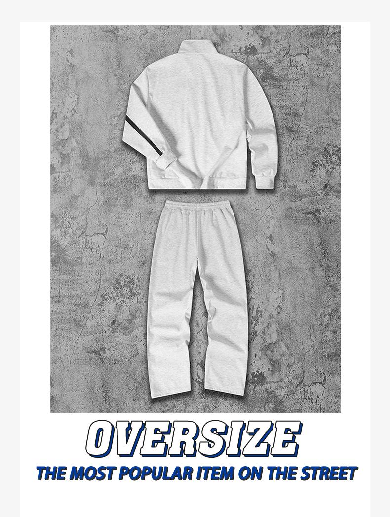 Men's Vintage Sportswear Set Black and White Patchwork Half Zip Hoodie and Joggers Trendy Unisex Casual Comfortable Skin-Friendly Loose Fit Slimming Street Style Two-Piece Outfit coat outdoor clothing windbreaker fit