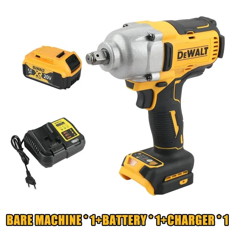 DEWALT DCF900 Impact Wrench 1/2" Inch 20V High Torque Brushless Cordless with Hog Ring Anvil Dewalt Power Tools for Professionals