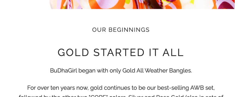 Gold All Weather Bangles® (Set of 9) - Serenity Prayer