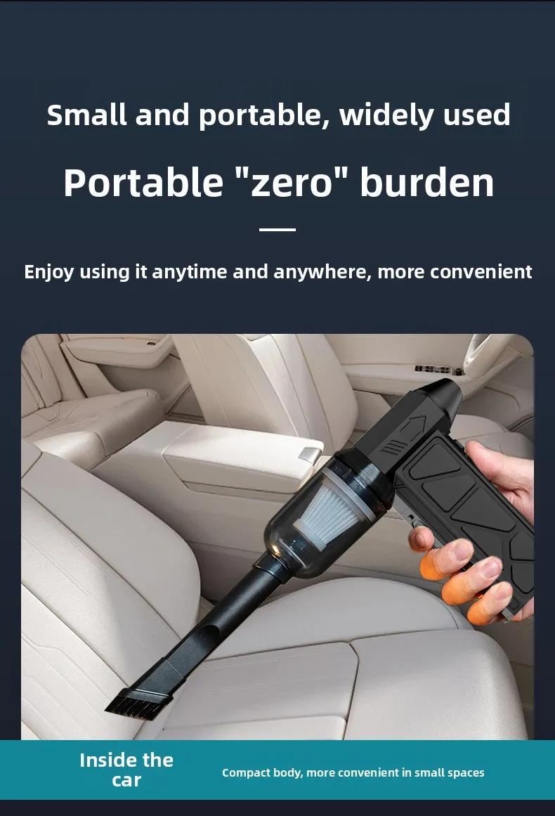 Powerful Turbo Fan  130,000 RPM Cleaner Set with 4 Attachments Mini Portable Jet Fan High Speed Spinning Type-C Rechargeable Clear Fan for Cars Computers Keyboards and Lenses Cordless Blower