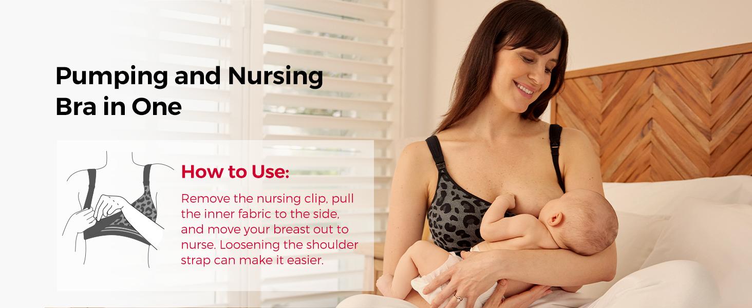 Momcozy Seamless 4-in-1 Pumping Bra Hands Free, HF022 CozyFitClasp Pumping & Nursing Bras,Supportive Breast Pump Bra Leopard Black Momcozy Seamless 4-in-1 Pumping Bra Hands Free, HF022 CozyFitClasp Pumping & Nursing Bras,Supportive Breast Pump Bra Leopard Black