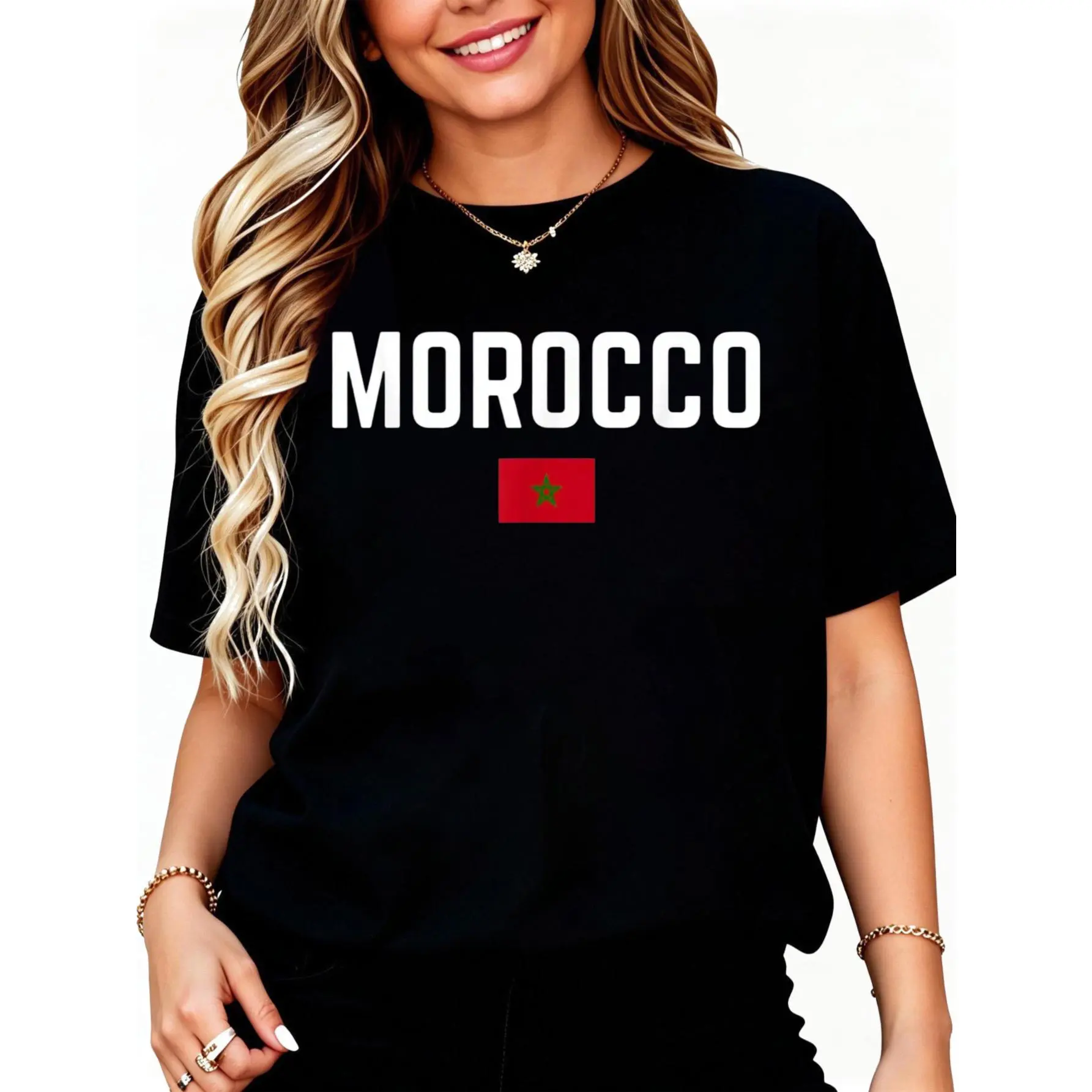 MOROCCO Flag | Men Women | MOROCCO T-Shirt
