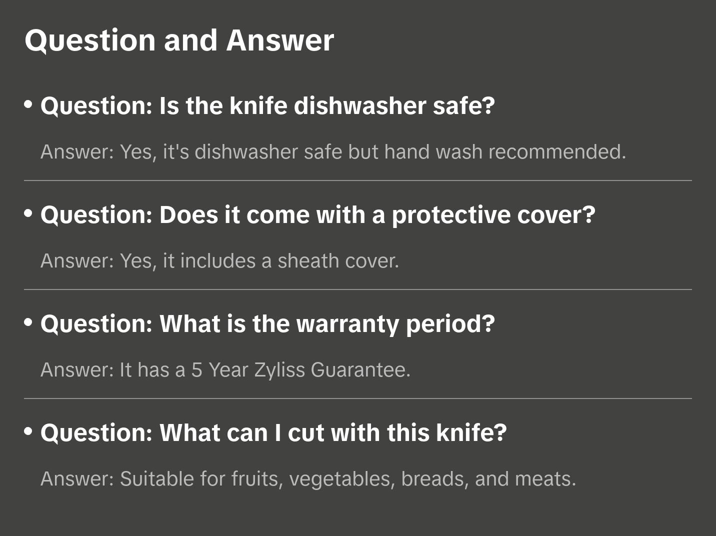 Zyliss Utility paring kitchen knife with sheath cover