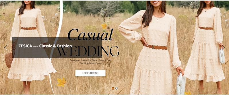 ZESICA Women's Fall Long Sleeve Maxi Dresses 2026 Crew Neck Swiss Dot Tiered Flowy A Line Wedding Cocktail Party Dress ZESICA Women's Fall Long Sleeve Maxi Dresses 2026 Crew Neck Swiss Dot Tiered Flowy A Line Wedding Cocktail Party Dress