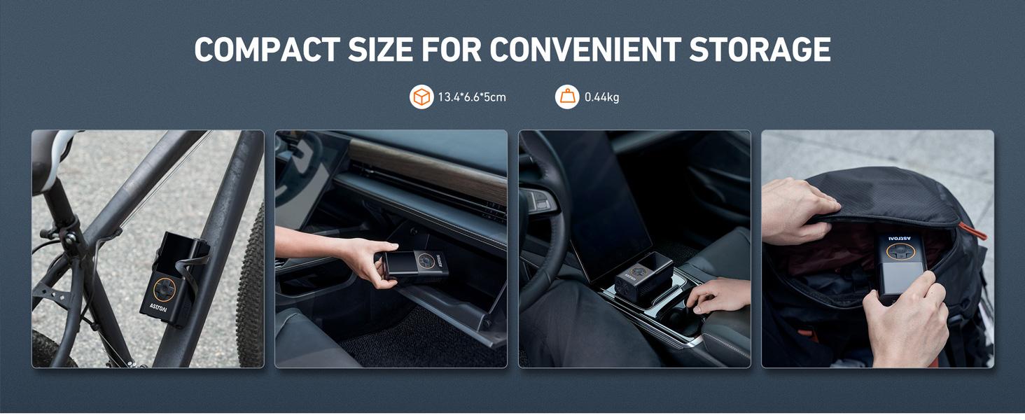 AstroAI L7 Tire Inflator Portable Air Compressor,150 PSI Cordless Car Tires Air Pump with LED Lights&Pressure Gauge,Auto Shut-Off - Tire Pump for Auto,Motorcycle, Bicycle, Ball