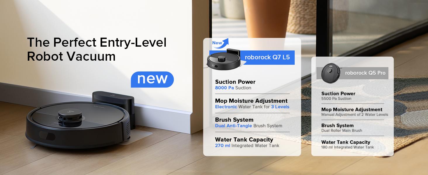 [LIVE] Roborock Q7 Series Robot Vacuum and Mop Combo (Q7 L5), LiDAR Navigation, Pet Hair, Automatic Vacuum Cleaner for Home Robot, Self-Charging Robotic Vacuum Cleaning, APP-Controlled Mopping #Holidays #ChristmasGifts