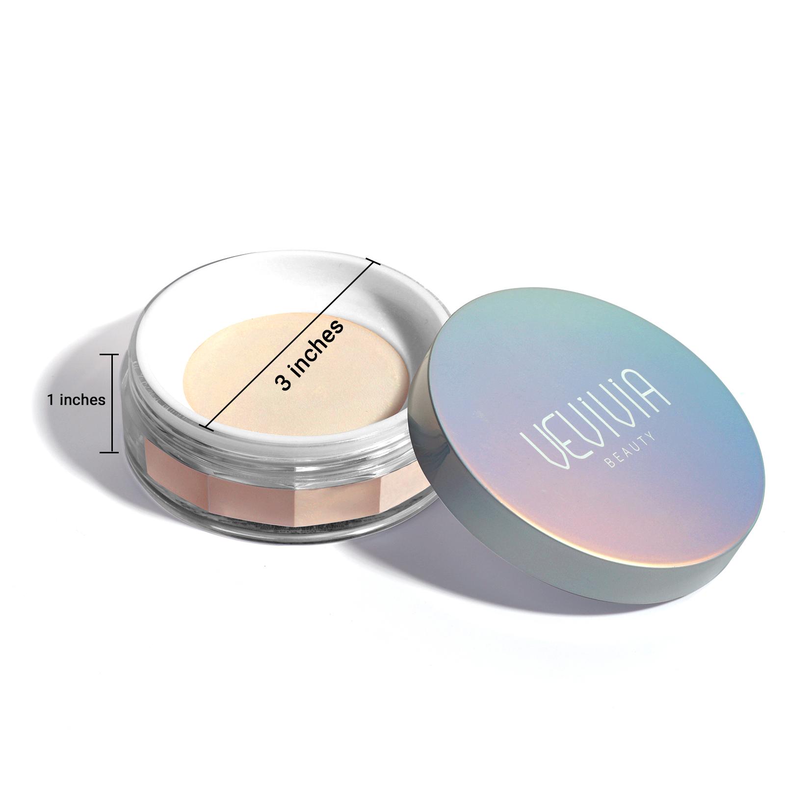 Vevivia Setting Powder - Creaseless Face Powder, Long Lasting Loose Powder Makeup with Blurring & Natural Finish, Shine Control, Up to 24 Hrs Wear, Universal Translucent Formula for All Skin Tones