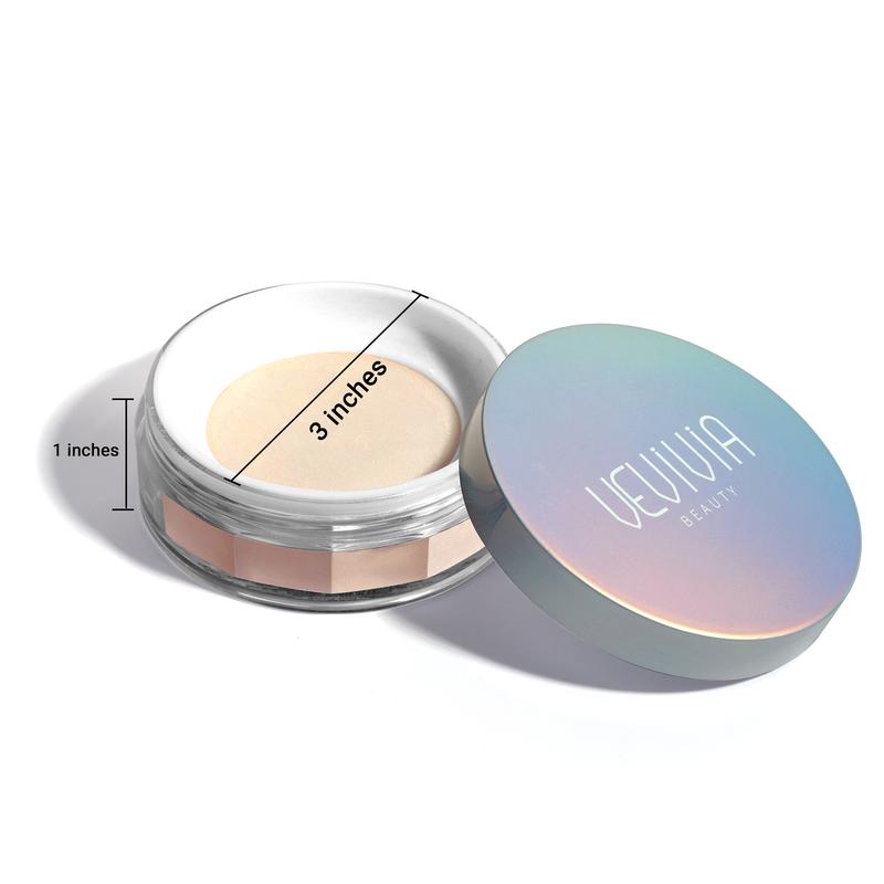 Vevivia Setting Powder - Creaseless Face Powder, Long Lasting Loose Powder Makeup with Blurring & Natural Finish, Shine Control, Up to 24 Hrs Wear, Universal Translucent Formula for All Skin Tones